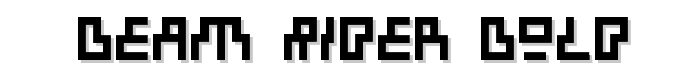 Beam Rider Bold font